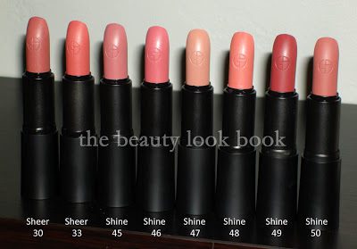 All About Armani: Sheer & Shine Lipstick Collection 2009 - The Beauty Look  Book