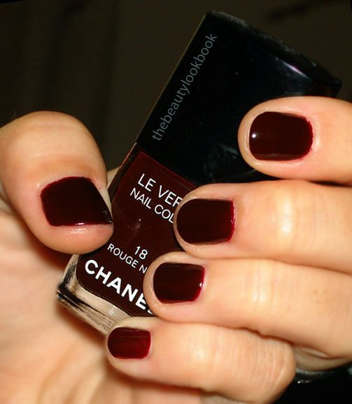 chanel nail polish kit black