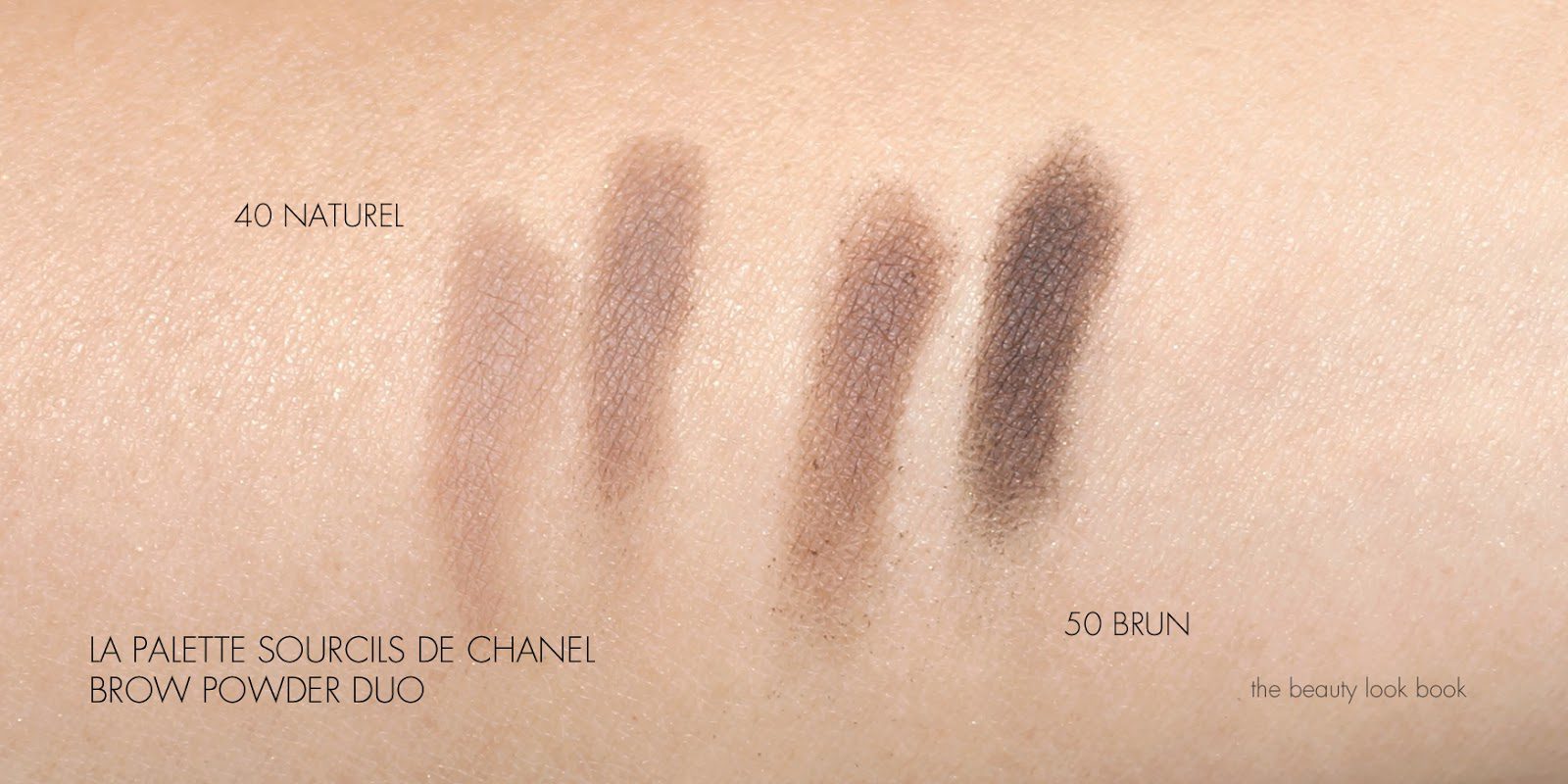 Chanel La Palette Sourcils de Chanel Brow Powder Duo in 40 Naturel:  Review and Swatches