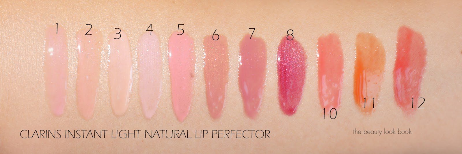 Clarins Instant Light Natural Lip Perfector Swatches - The Beauty Look Book