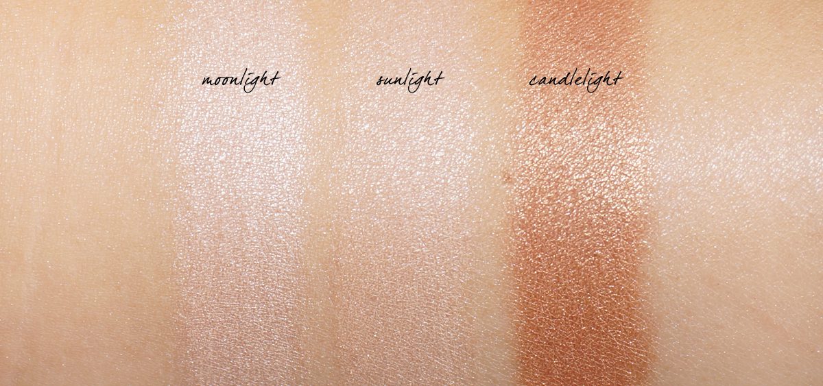 Cover FX The Perfect Light Highlighting Powder swatches