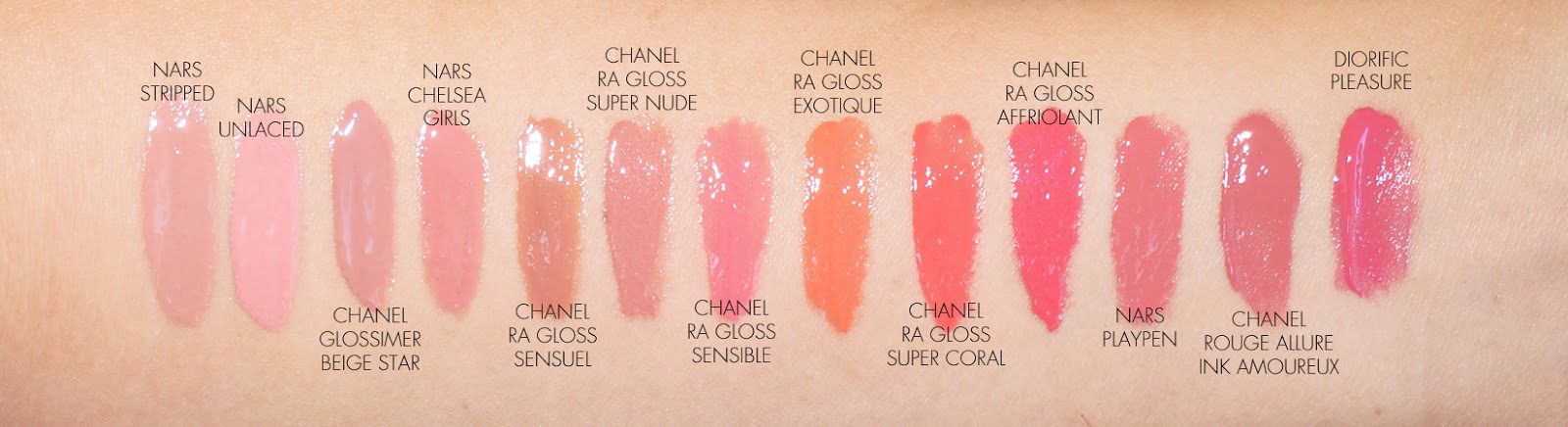 The Beauty Look Book - Chanel Rouge Allure Gloss comparisons