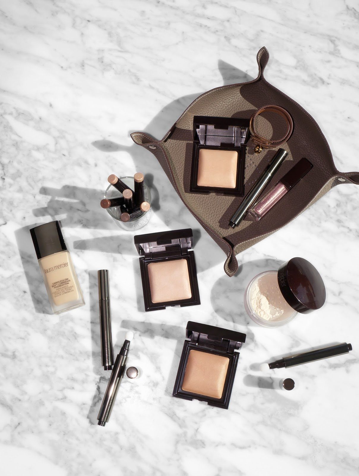 Laura Mercier Candleglow Sheer Perfecting Powder and Candleglow Concealer and Highlighter