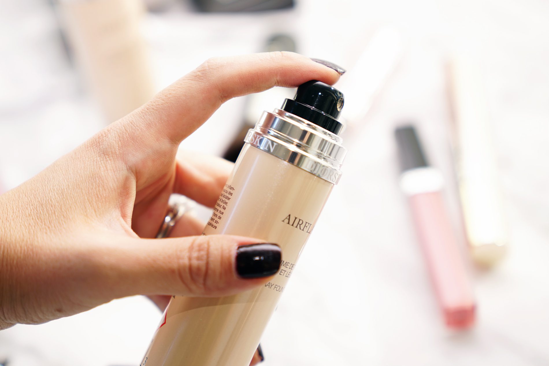 dior airflash spray foundation swatches