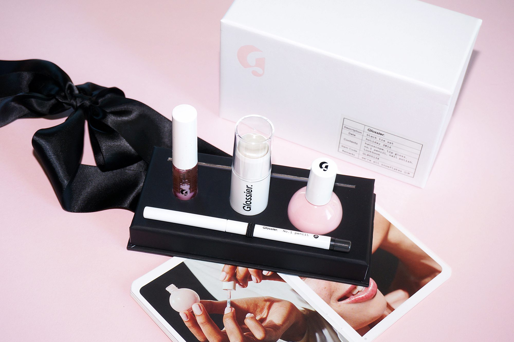 Glossier Black Tie Set for Holiday 2016 Review