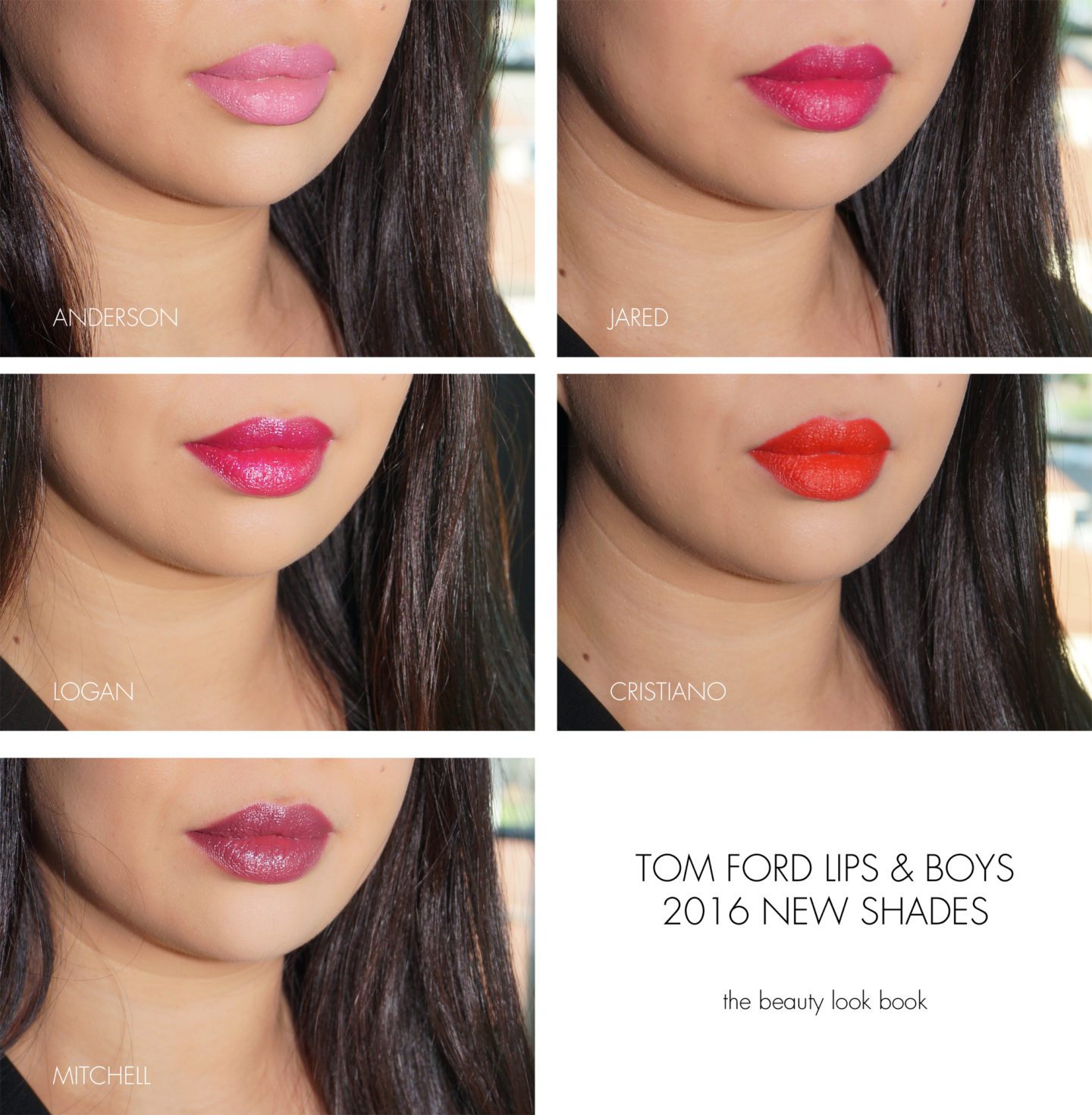 Tom Ford Lips and Boys Anderson, Jared, Logan, Cristiano, Mitchell