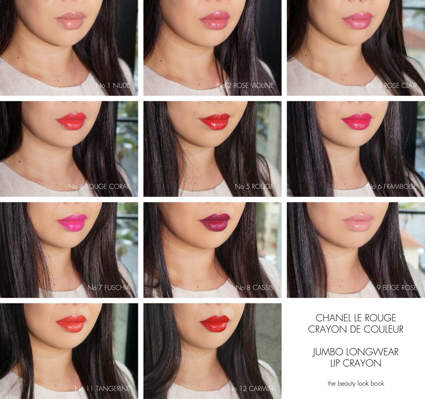Chanel Le Rouge Crayon de Couleur Swatches