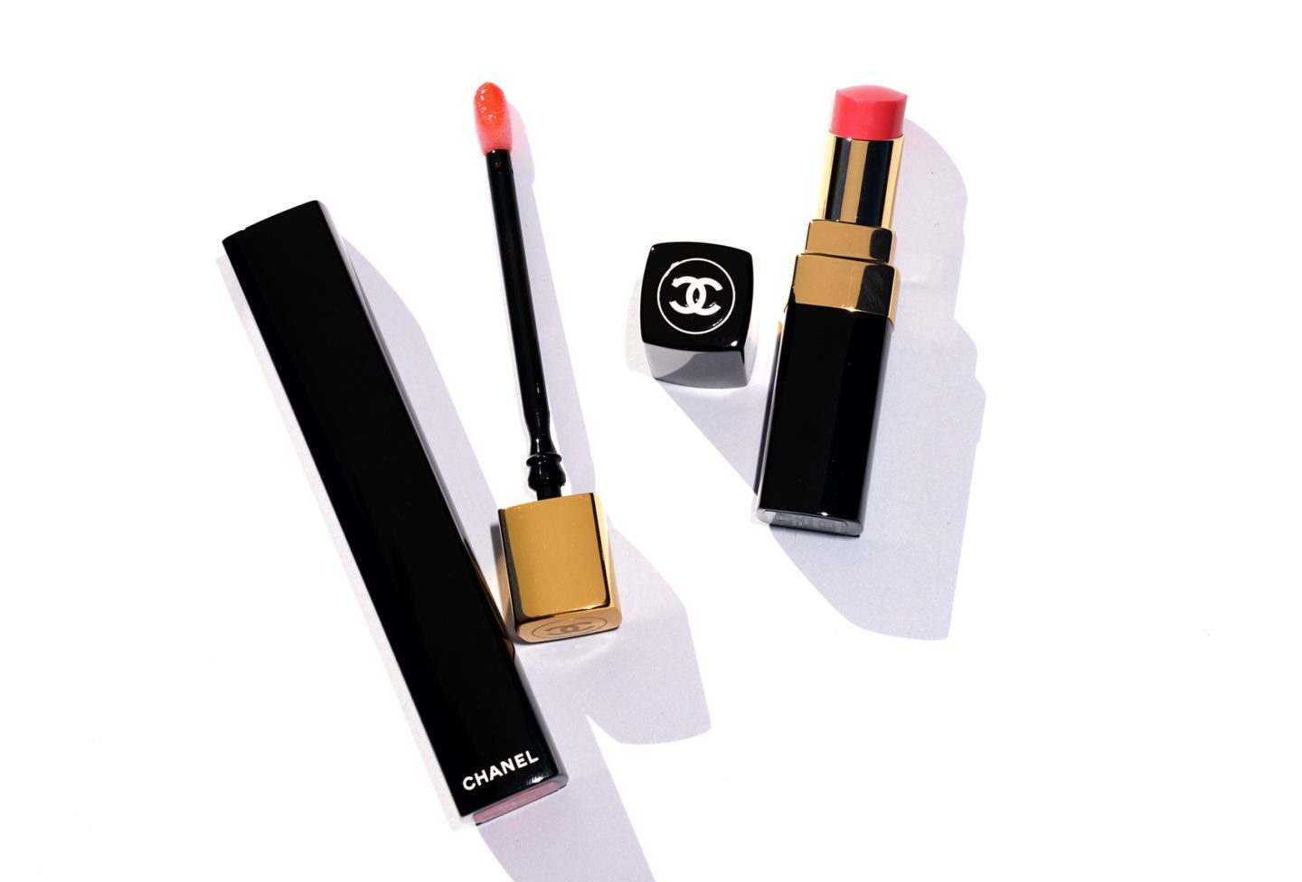 Chanel Rouge Allure Gloss Energie and Rouge Coco Shine Rose Ravissant | The Beauty Look Book