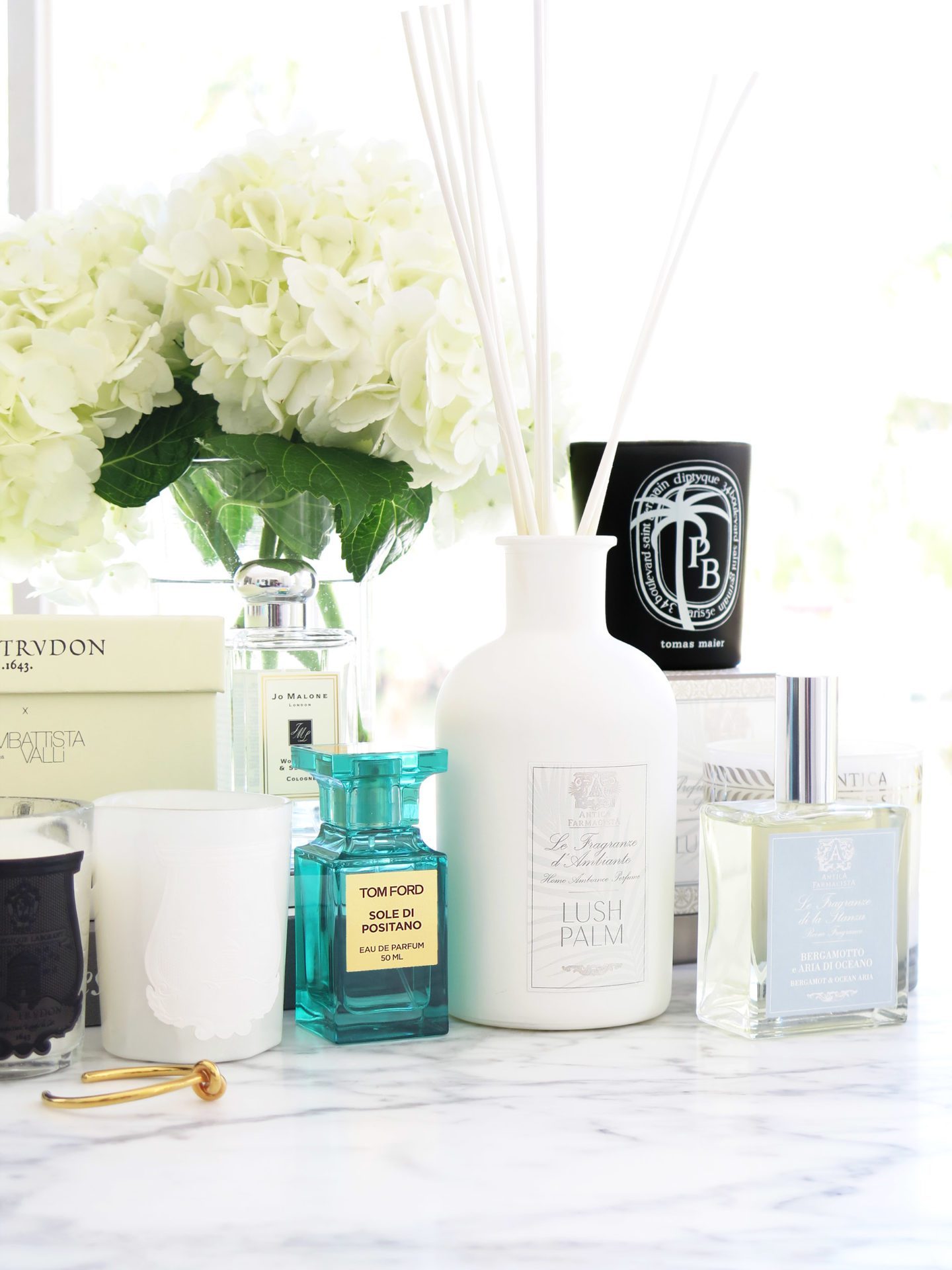 Scents of Spring Cire Trudon, Antica Farmacista, Diptyque, Tom Ford and Jo Malone | The Beauty Look Book