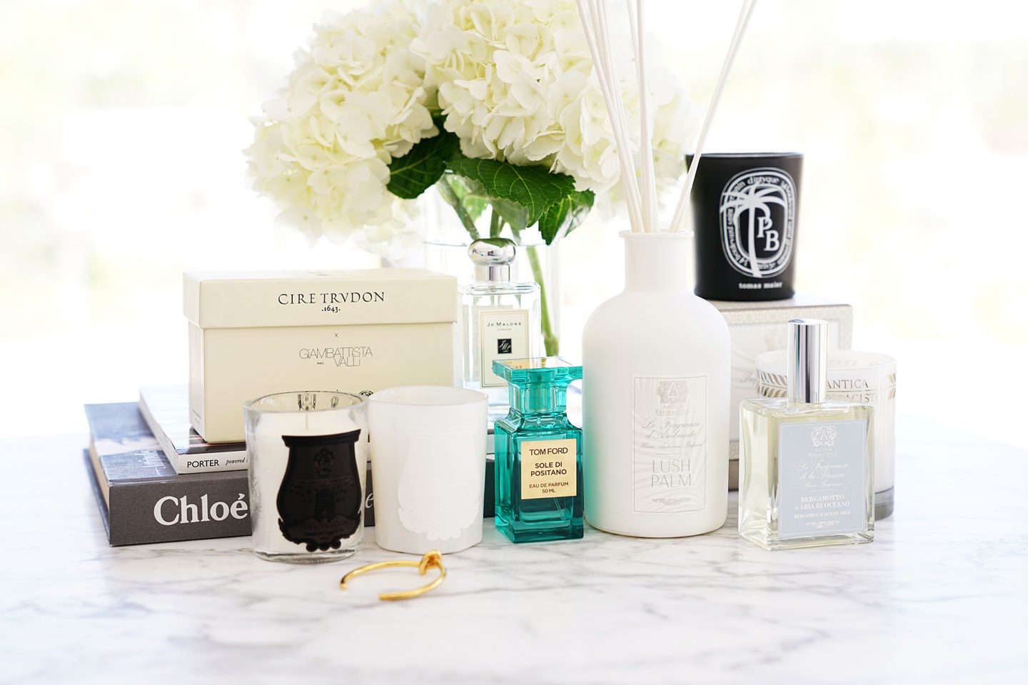 Scents of Spring Cire Trudon, Antica Farmacista, Diptyque, Tom Ford and Jo Malone | The Beauty Look Book