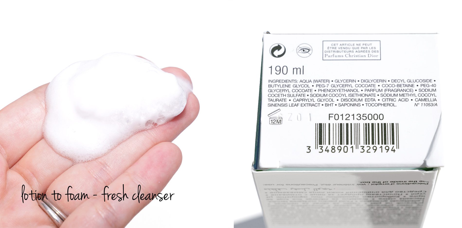 hydra life lotion to foam fresh cleanser