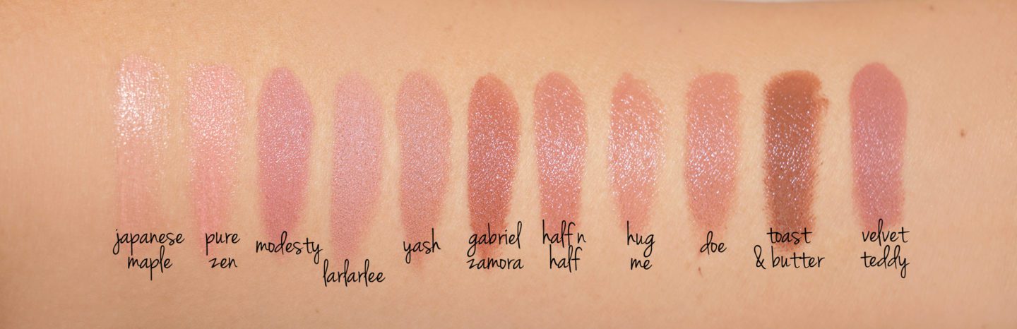 MAC Lipsticks #MACxLarLarLee and #MACxGabrielZamora Comparison Swatches | The Beauty Look Book