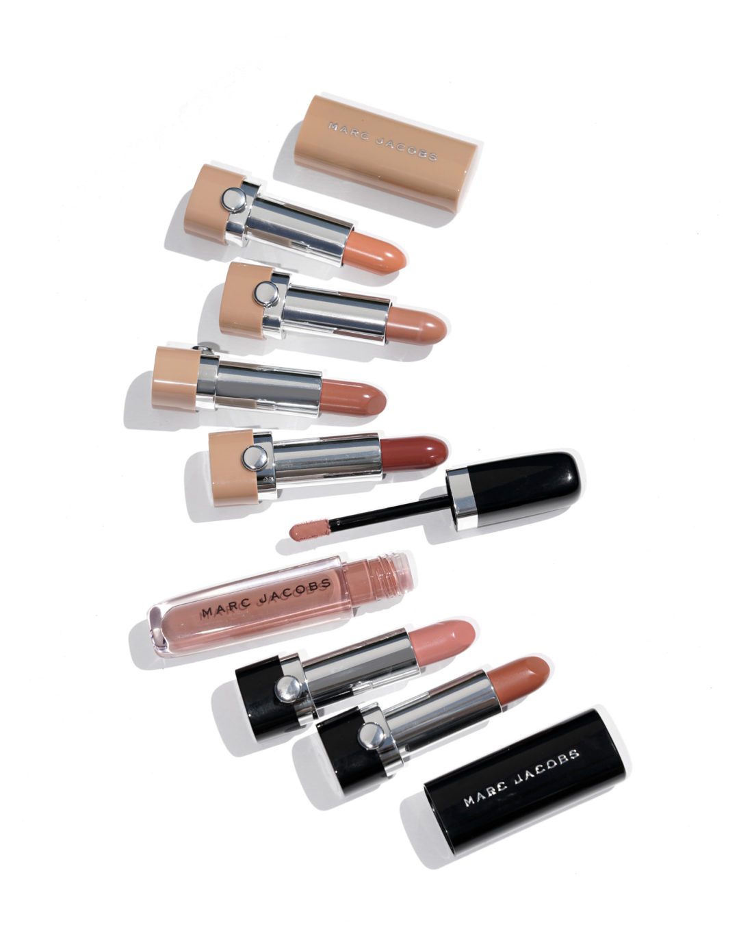 Marc Jacobs Beauty Neutral Lipstick And Lipgloss Haul The Beauty Look   Marc Jacobs Beauty Sheer Nude Lip Gel Le Marc Lip Creme Lacquer 1080x1389 