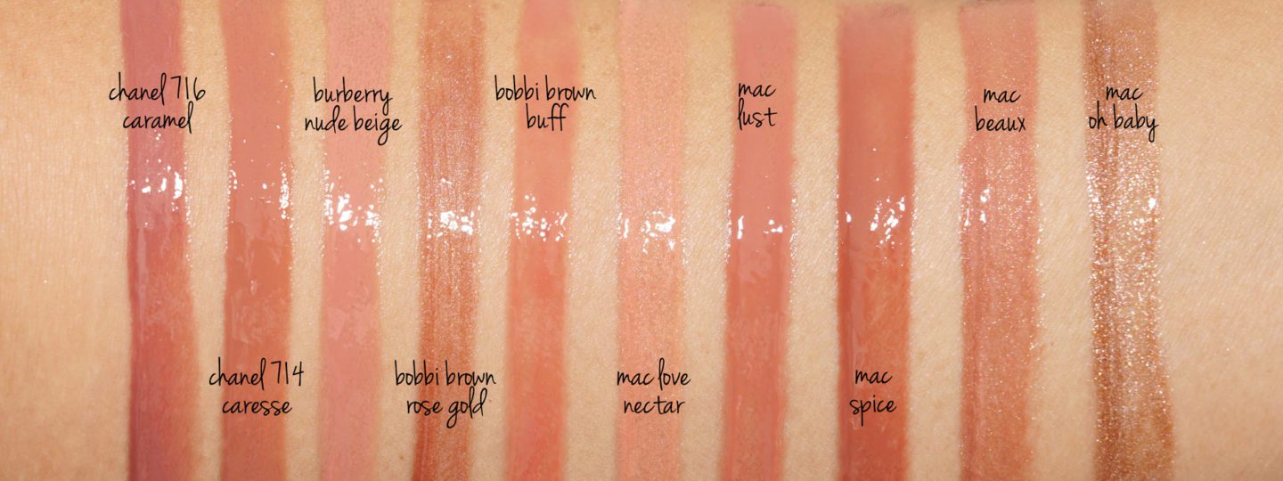 Neutral Lipglosses from Chanel, Burberry, Bobbi Brown and MAC | The Beauty Look Book