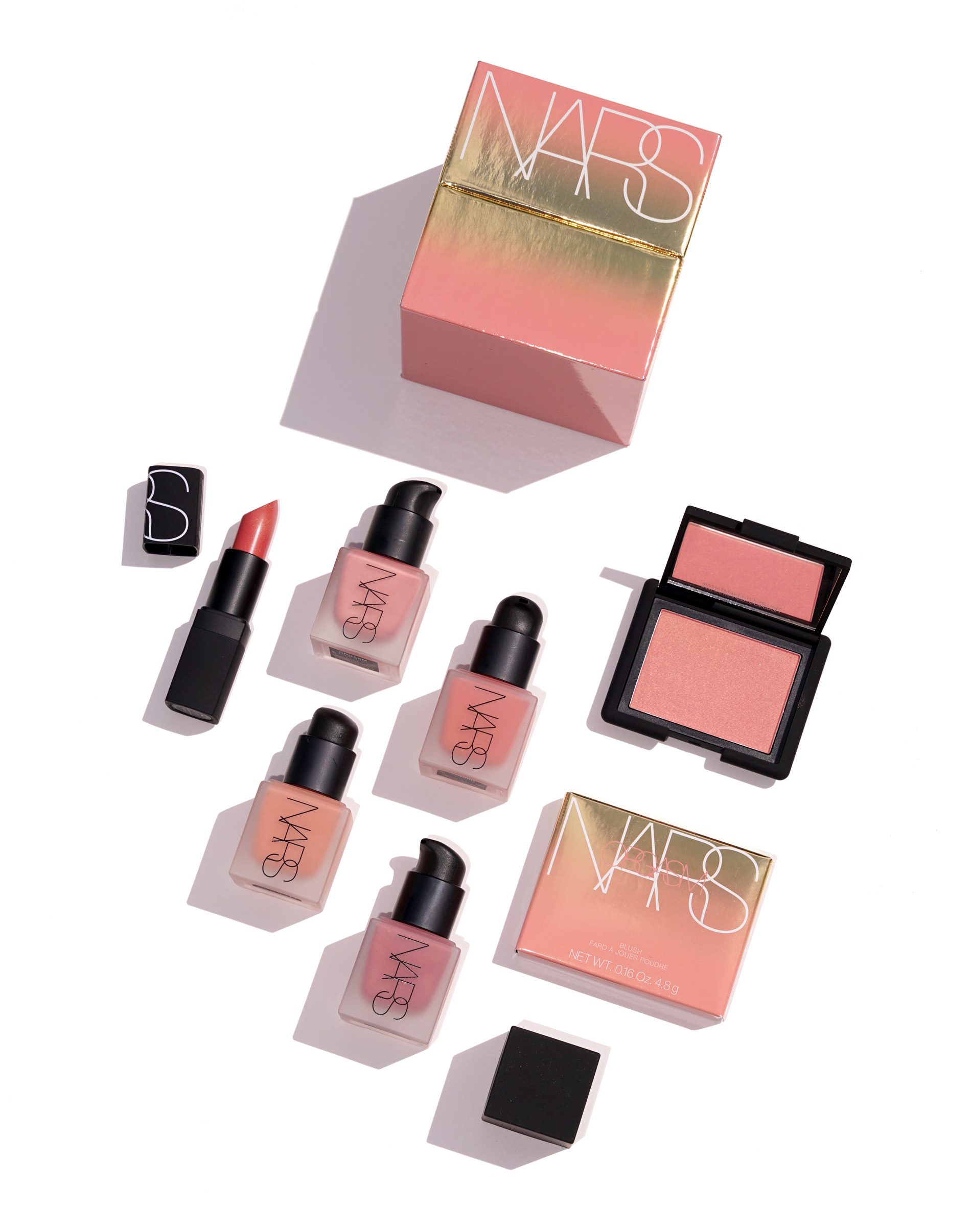 NARS blushes swatches 2017, Swatches