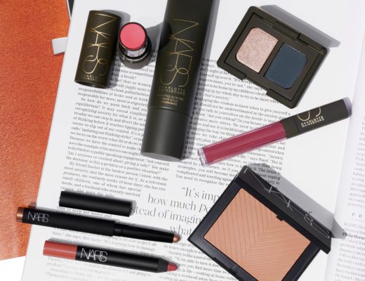 NARS Charlotte Gainsbourg, Sun Wash Diffusing Bronzer, Velvet Shadow Stick Siros and Velvet Matte Lip Pencil Intriguing