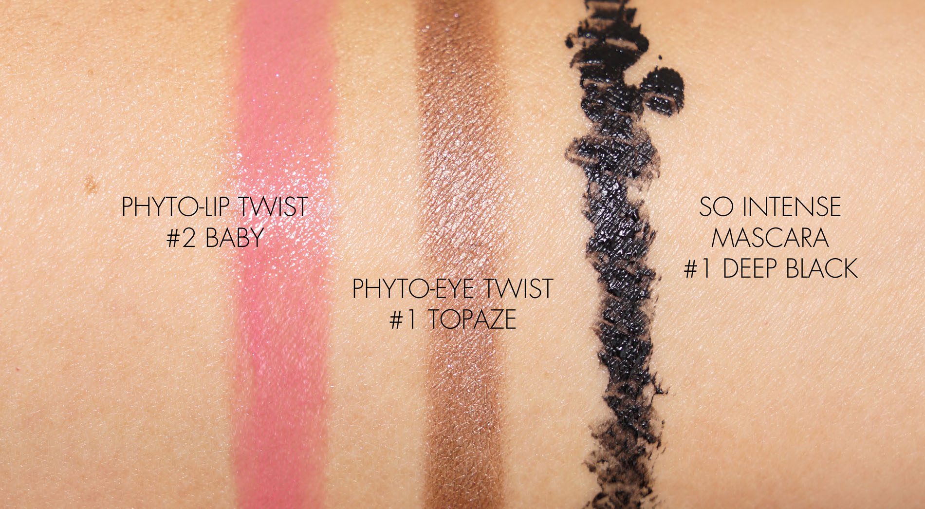 Sisley phyto eye twist swatches