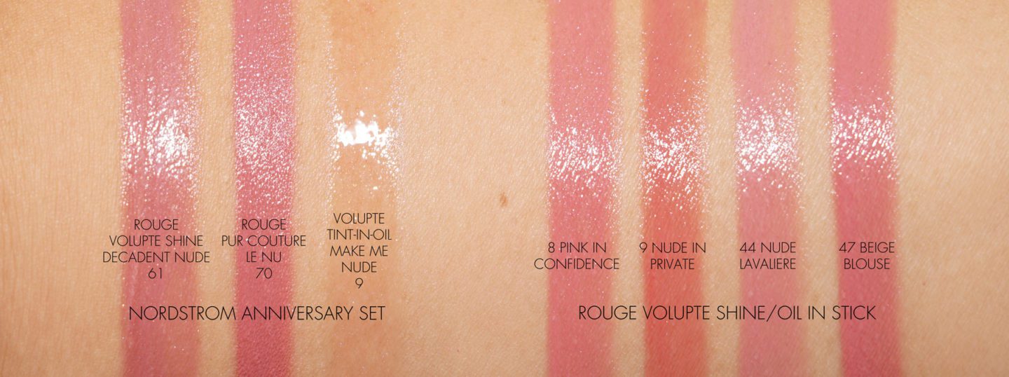 YSL Nude Lip Set Nordstrom Anniversary Sale Swatch Comparisons | The Beauty Look Book