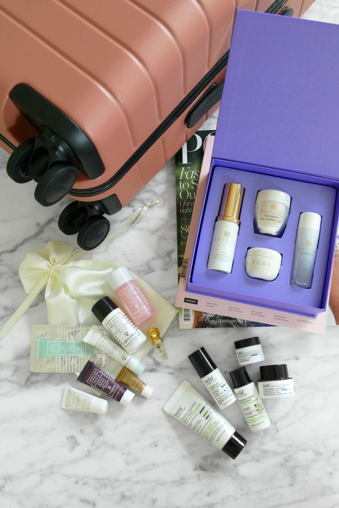 Travel Skincare Sisley Subscription, Tatcha Starter Ritual Set, Belief Best-Sellers | The Beauty Look Book