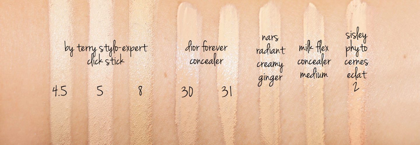 By Terry Stylo-Expert Click Stick Concealer 4.5, 5 and 8 swatches | The Beauty Look Book