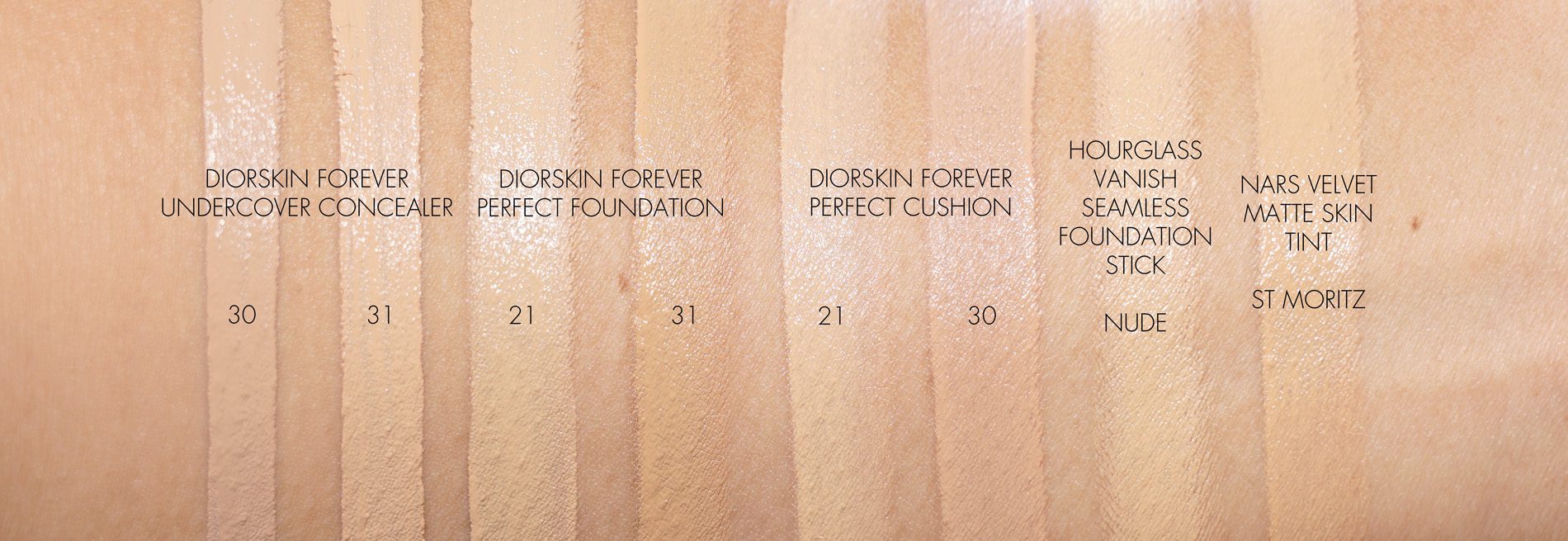 diorskin forever perfect mousse swatches