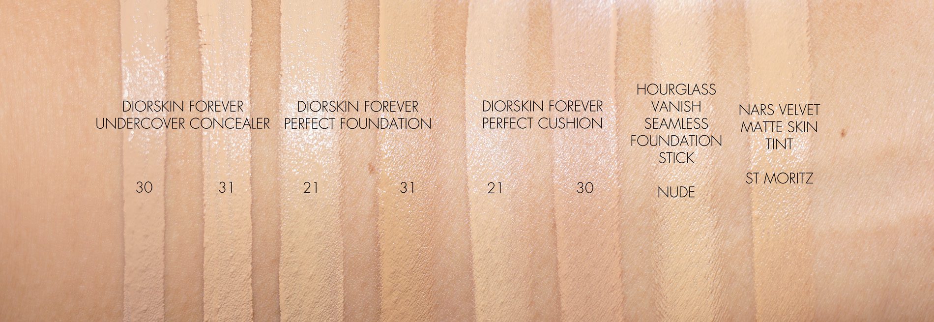 dior forever perfect foundation swatches