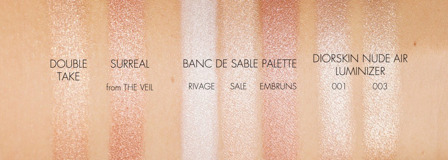 NARS Man Ray vs Banc de Sable and Diorskin Nude Air Luminizers swatches