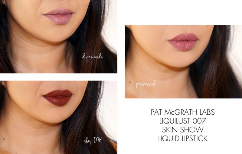PATMcGRATHLiquidLipstickDivineNudeSLAYOMIPossessedswatches The