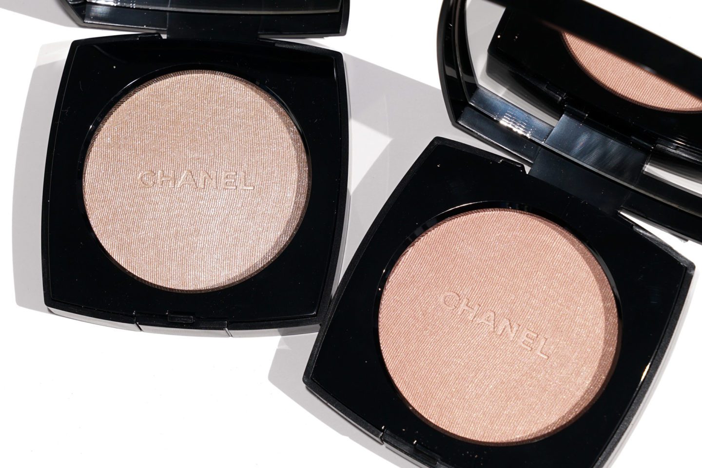 Chanel Poudre Lumiere Highlighting Powders - Ivory Gold and Rosy Gold