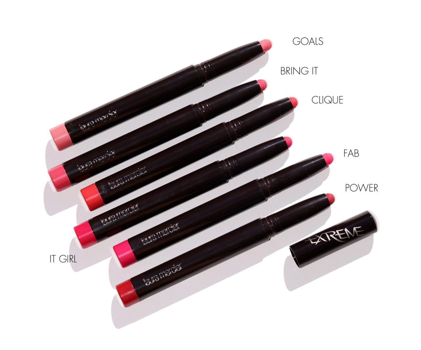Laura Mercier Velour Extreme Goals, Bring It, Clique, It Girl, Fab and Power