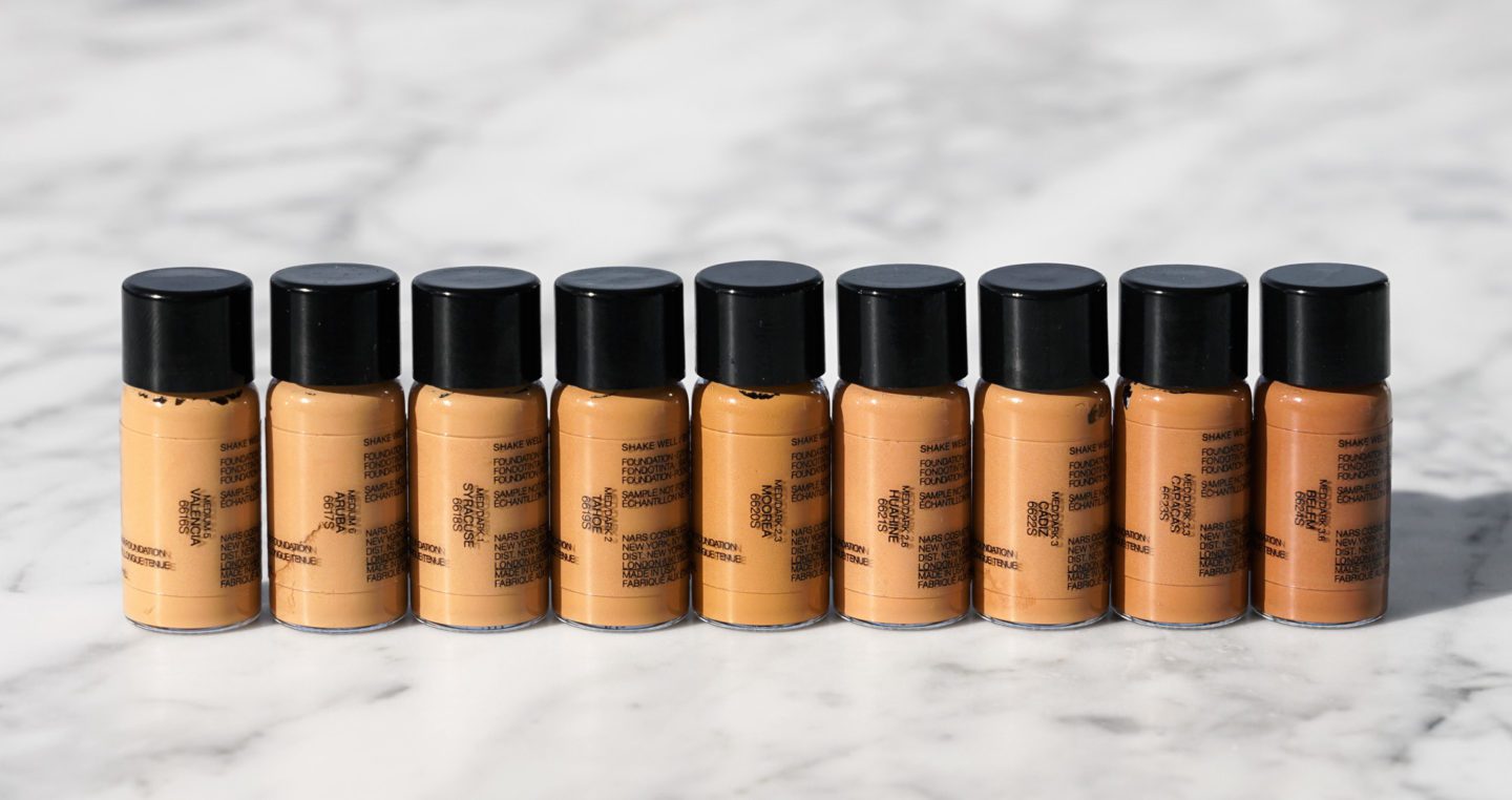 NARS Natural Radiant Longwear Foundation Swatches | The Beauty Look Book