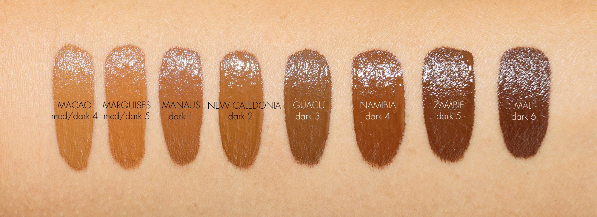 Nars Foundation Color Chart