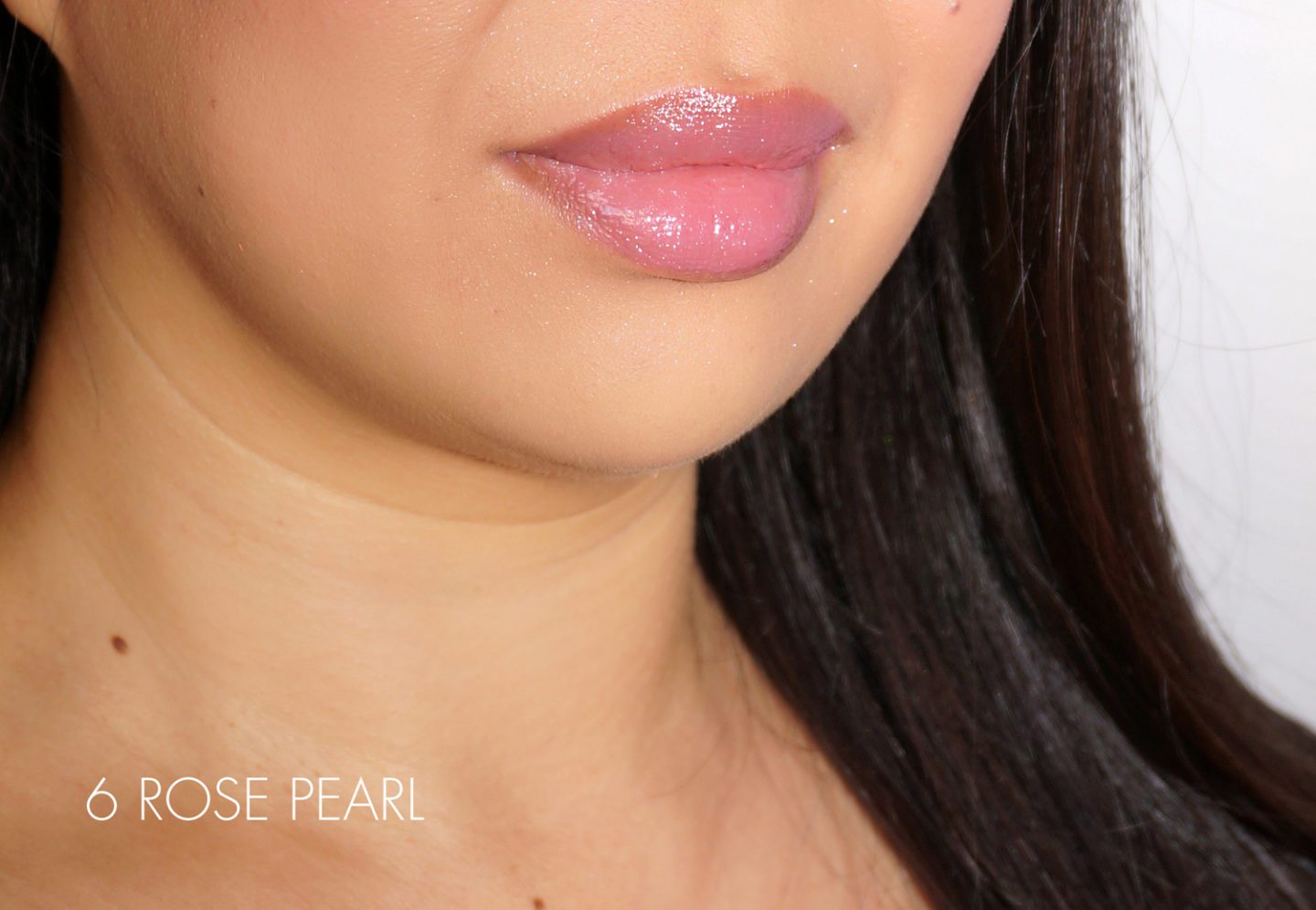 Cle de Peau Radiant Gloss Swatch 6 Rose Pearl