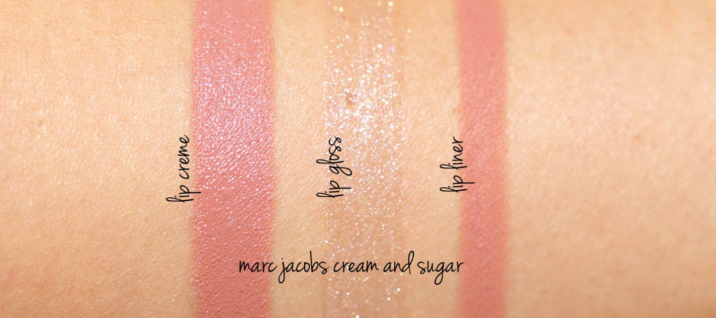 Marc Jacobs Cream and Sugar Trio swatches | The Beauty Look Book
