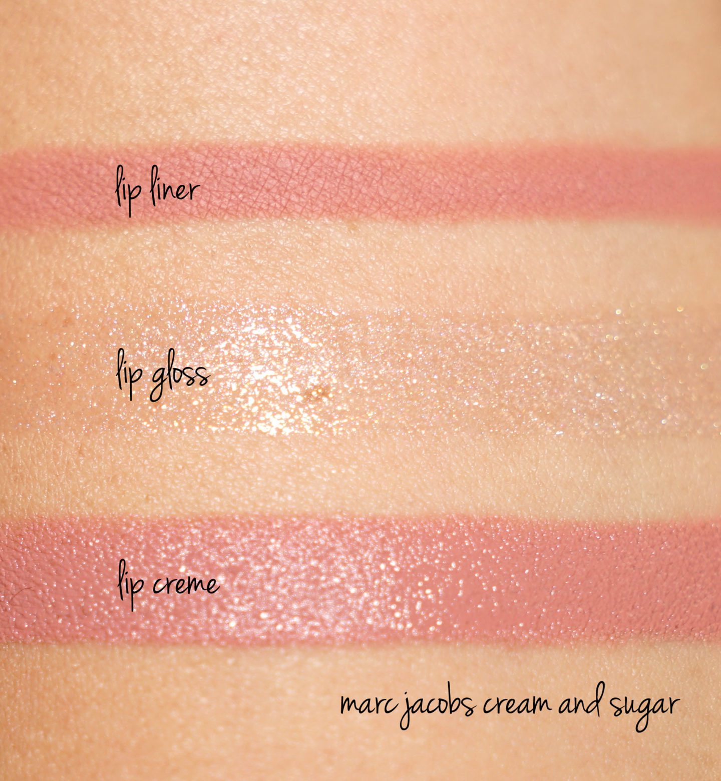 Marc Jacobs Cream and Sugar Trio swatches | The Beauty Look Book