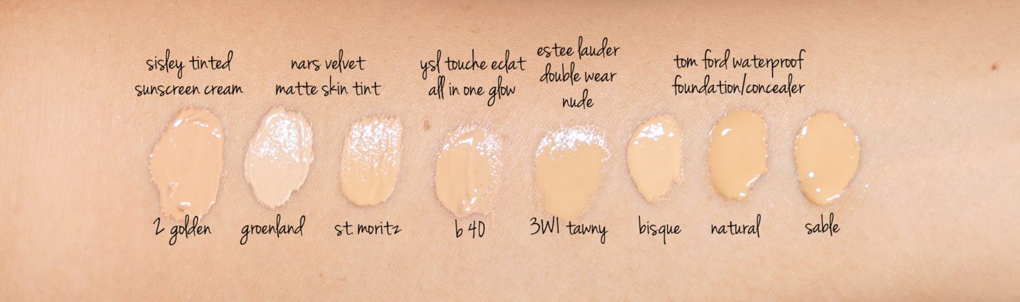 YSL Touche Eclat All-In-One Glow Tinted Moisturizer Review and Swatches Comparisons