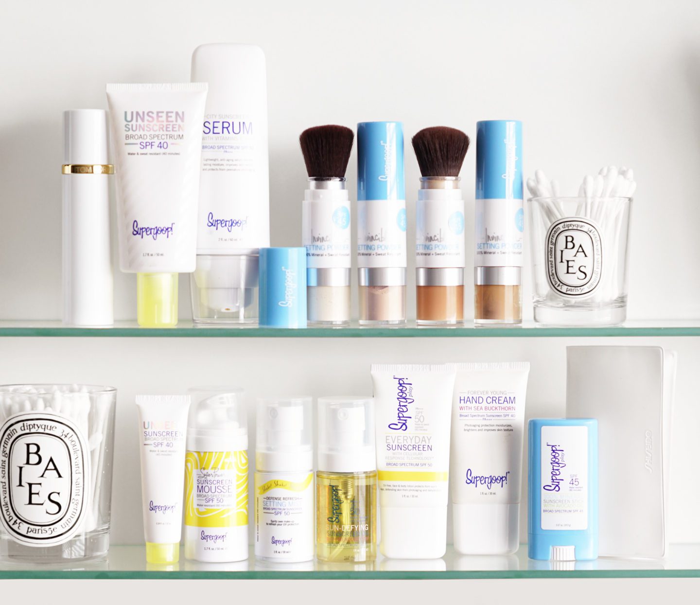 Supergoop! Favorites Minis Unseen Sunscreen, Mineral Powder, Everyday Sunscreen and Oil