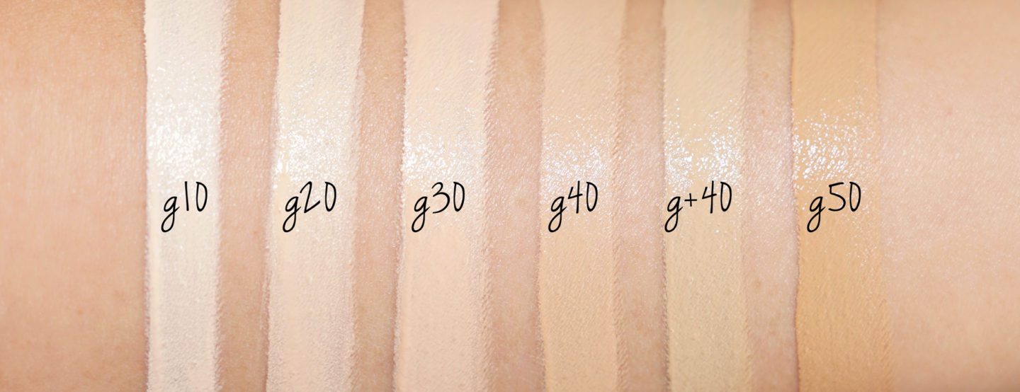 Cover FX Power Play Foundation Review and Swatches G10, G20, G30, G40, G+40 and G50