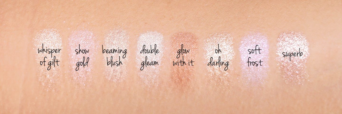 MAC Extra Dimension Skinfinish Highlighter Swatches