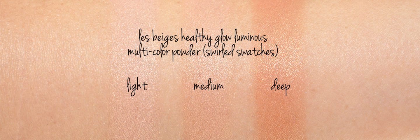 Chanel Les Beiges Healthy Glow Luminous Multi-Colour Powder Light, Medium and Deep