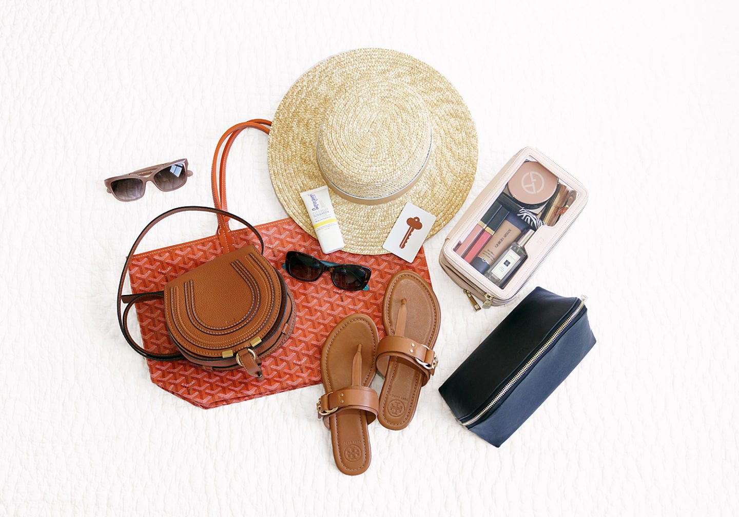 Summer Vacation Accessories Lack of Color, Chloe Mini Marcie, Tory Burch Marsden, The Daily Edited