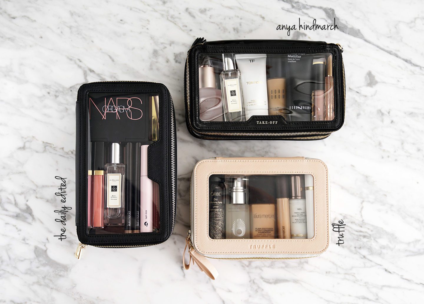 Best Chic Clear Makeup Bags from The Daily Edited, Anya Hindmarch and Truffle | The Beauty Look Book