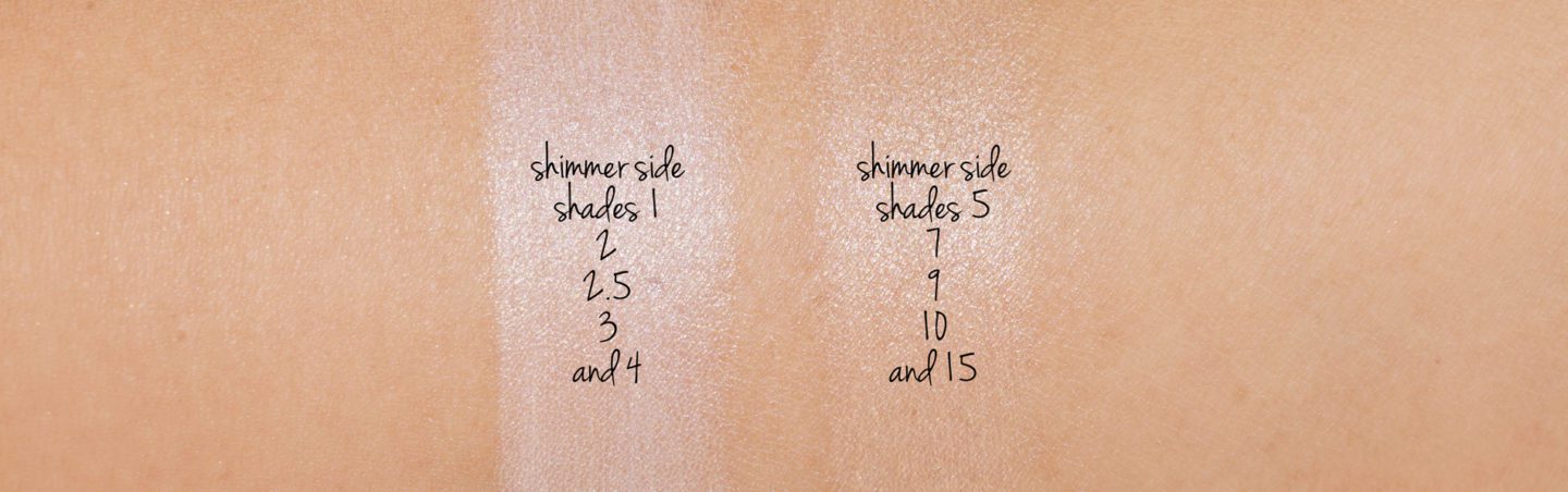 By Terry Nude-Expert shimmer side swatches