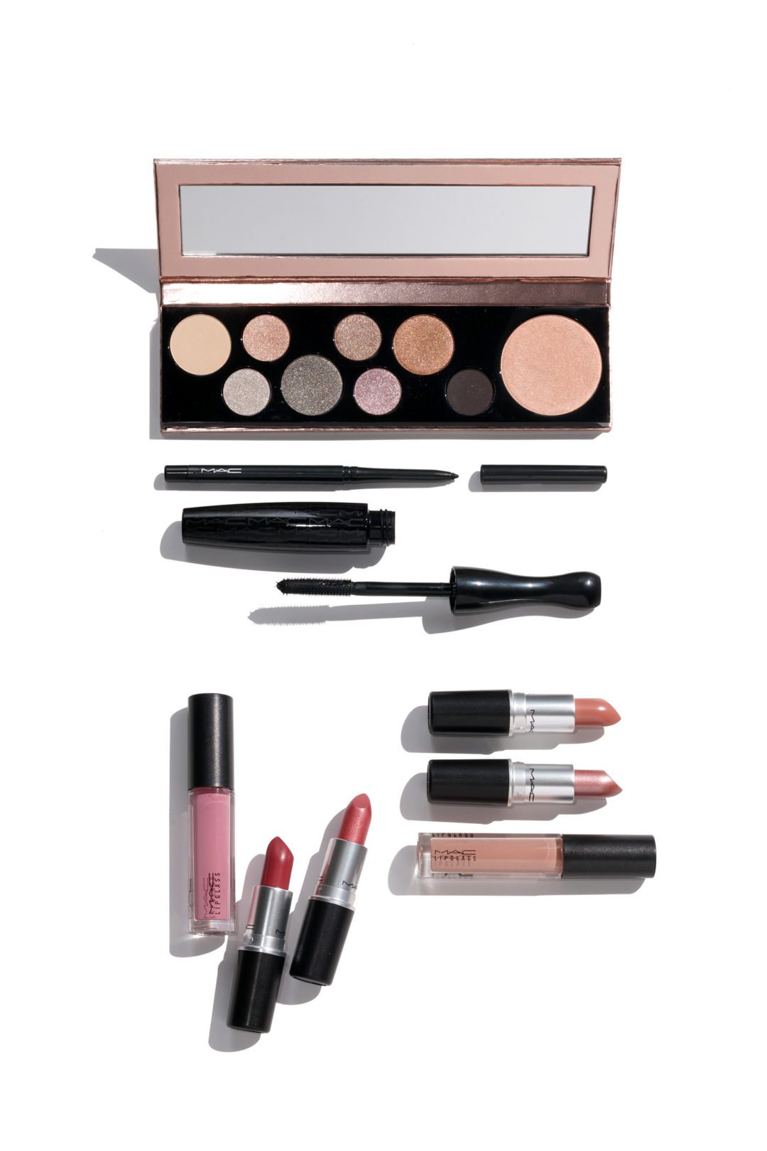 Mac nordy girl metallic set lip trio nude and lip trio pink review 