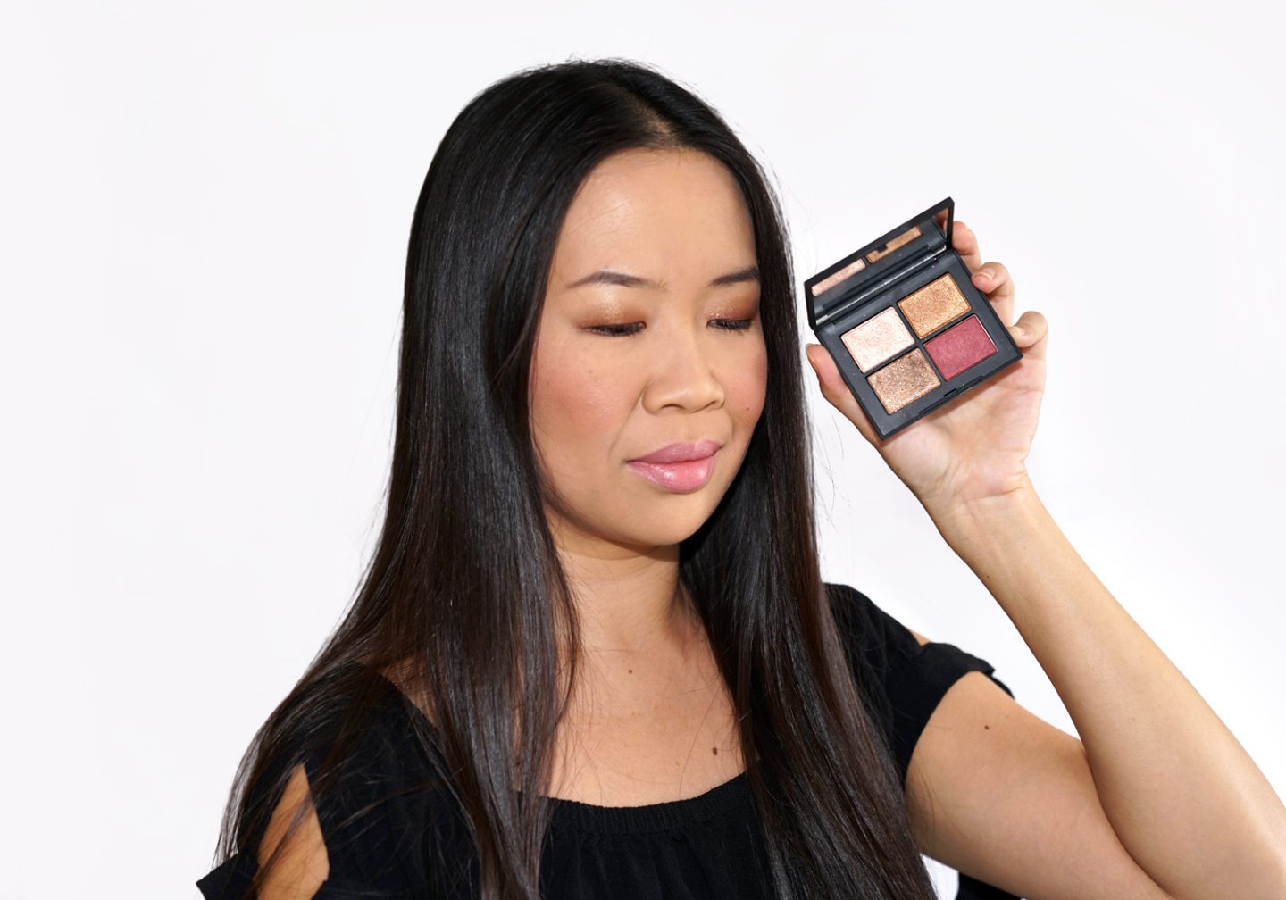 NARS Eyeshadow Quad in Singapore + Lipstick in Disobedience | The Beauty Look Book