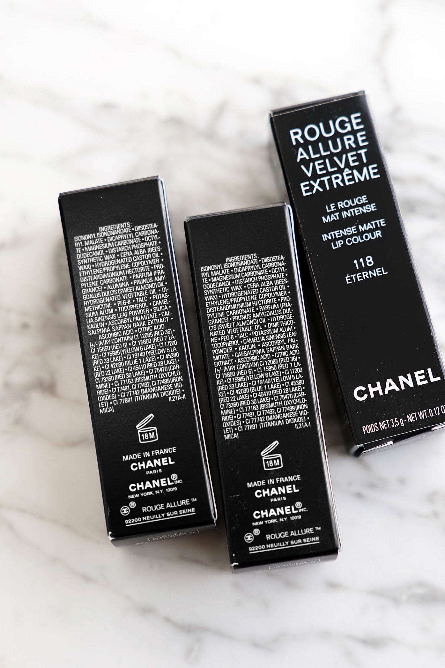Chanel Rouge Allure Velvet Extreme ingredients