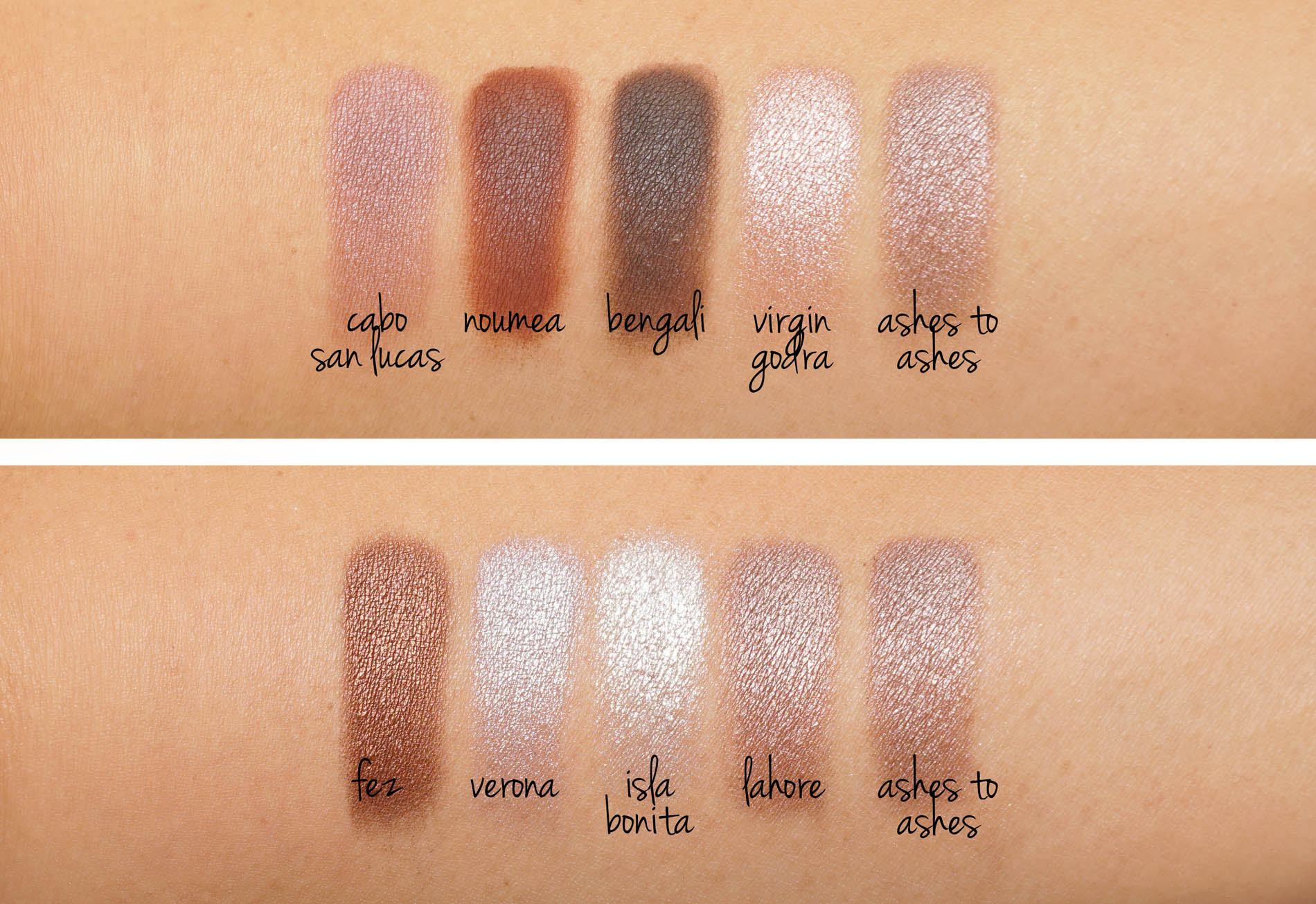 MAC Individual & Single Eyeshadows, Swatches