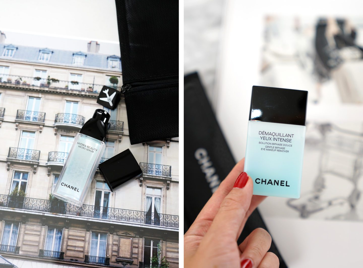 Chanel Mini Hydra Beauty Micro Serum and Eye Makeup Remover 