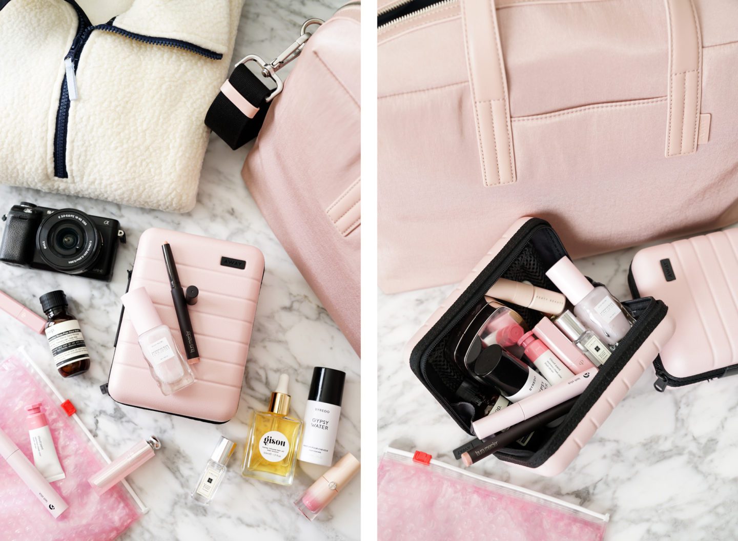 Away Mini Suitcase Millenial Pink Review | The Beauty Look Book