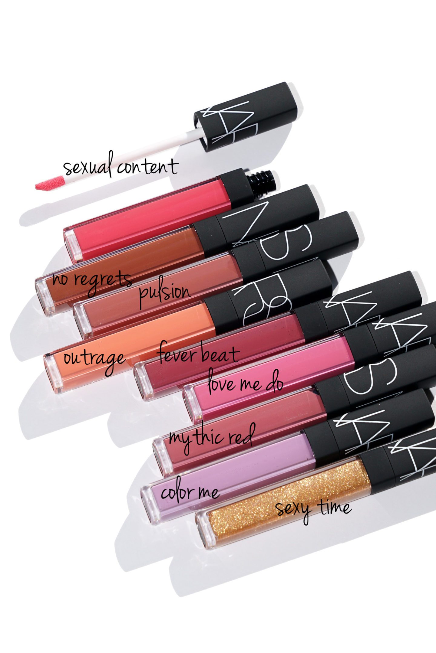 NARS Lip Gloss Shade Extensions Review and Swatches
